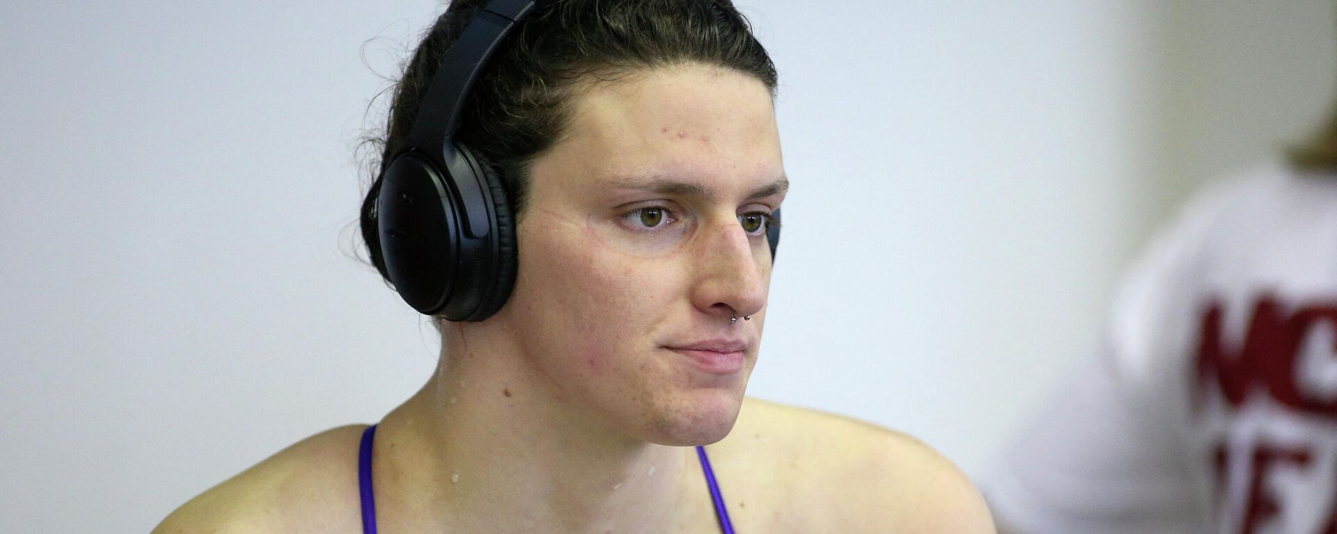 Mar 16, 2022; Atlanta, Georgia, USA; Penn Quakers swimmer Lia Thomas prepares for the 500 free prelims at the NCAA Womens Swimming & Diving Championships at Georgia Tech - Sputnik International, 1920, 21.03.2022