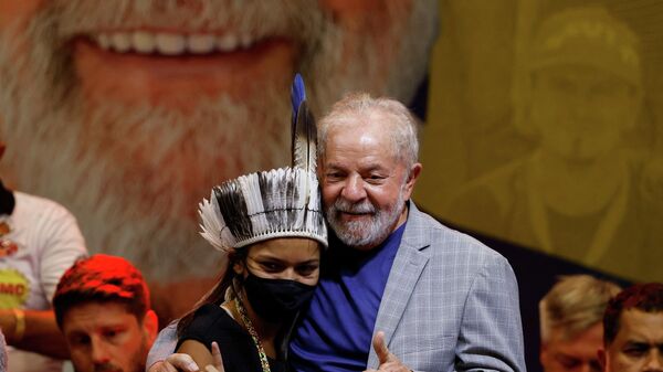 Brazil's former President Luiz Inacio Lula da Silva attends an event of the Workers Party (PT), in Curitiba - Sputnik International