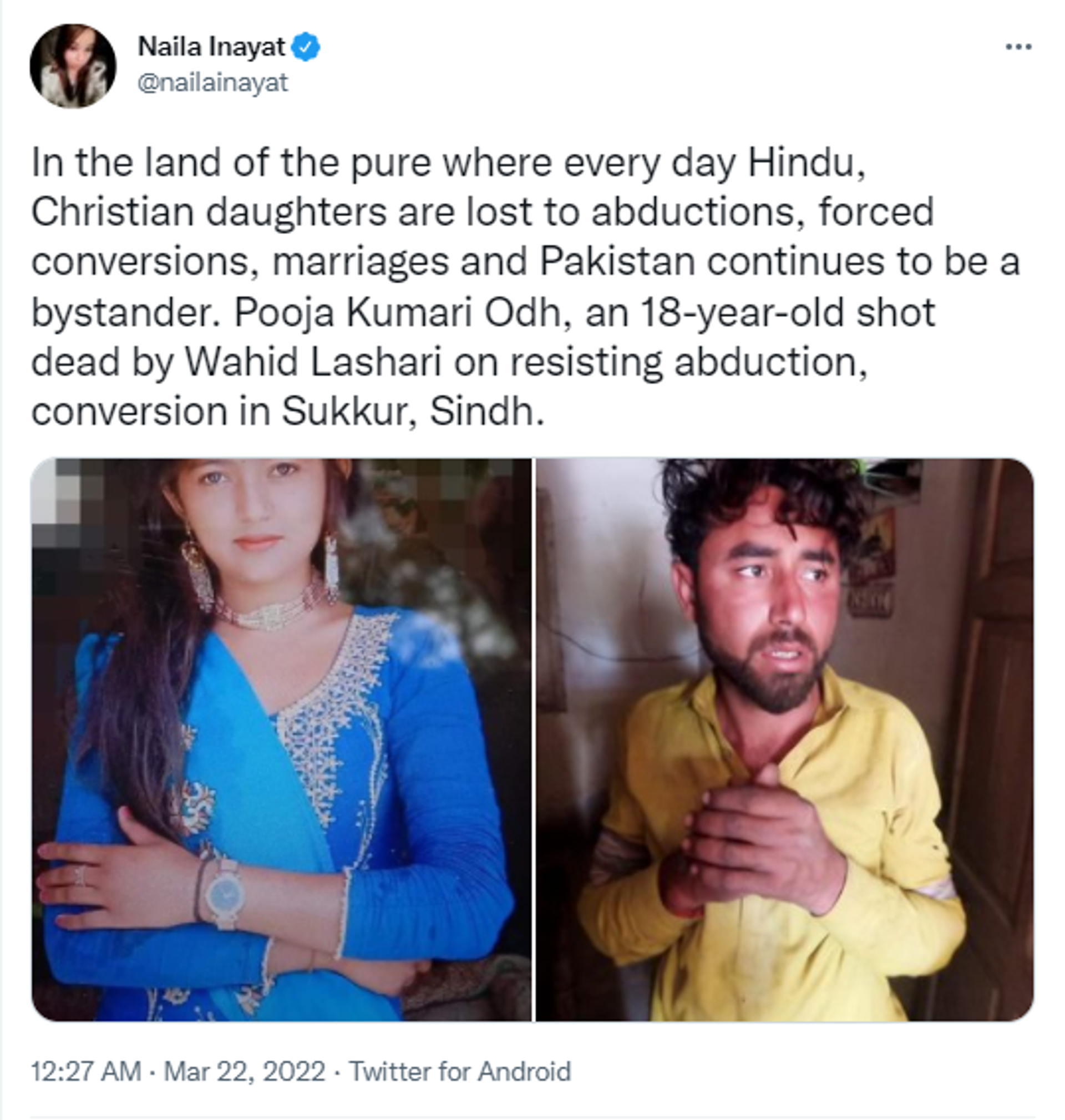 Pakistani Journalist Condemns Killing of Hindu Girl in Sindh Province of Pakistan - Sputnik International, 1920, 22.03.2022
