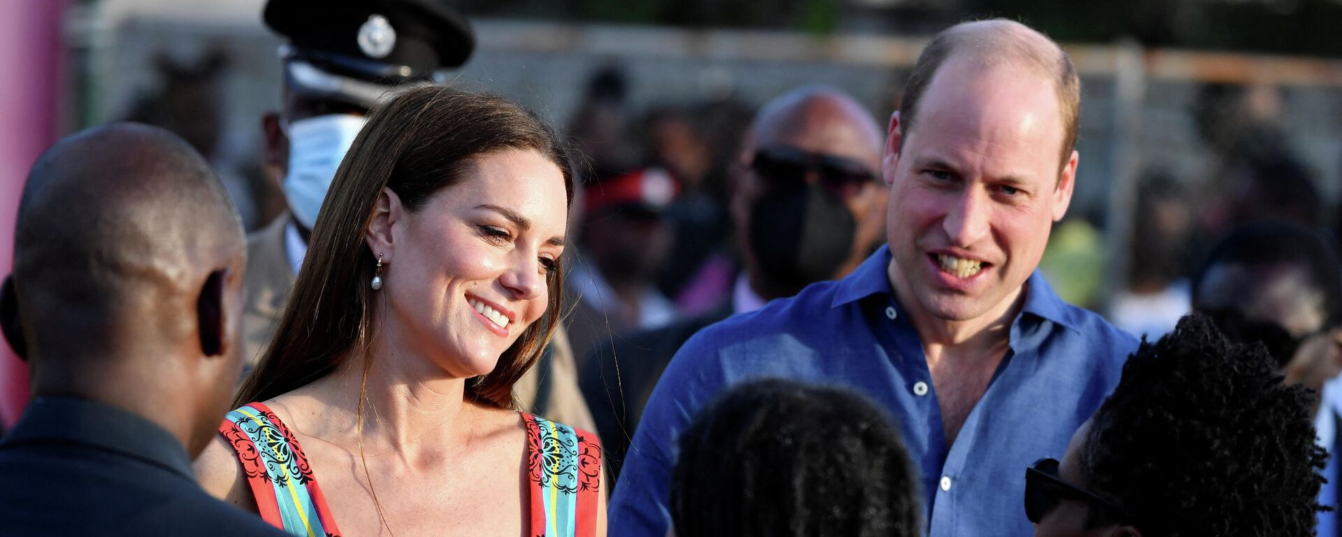 Britain's Prince William and Catherine, Duchess of Cambridge, visit Trench Town on the fourth day of their tour of the Caribbean, in Kingston, Jamaica, March 22, 2022 - Sputnik International, 1920, 23.03.2022