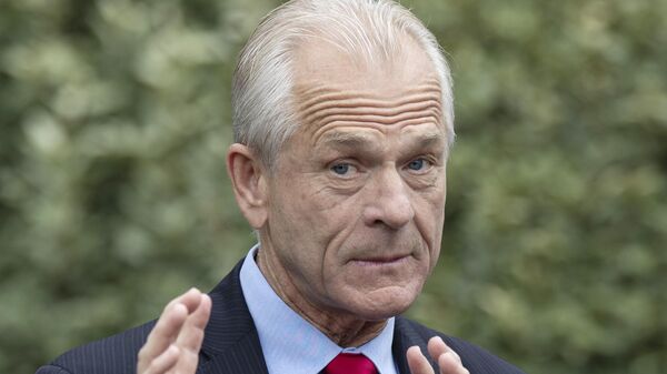 White House trade adviser Peter Navarro speaks with reporters at the White House, June 18, 2020, in Washington. The House committee investigating the Capitol riot has set a vote for next week to consider contempt of Congress charges for two aides of former President Donald Trump. The committee will meet Monday to discuss whether to recommend referring for potential prosecution Trump’s former trade adviser, Peter Navarro, and Dan Scavino, the onetime chief of staff for communications.  - Sputnik International
