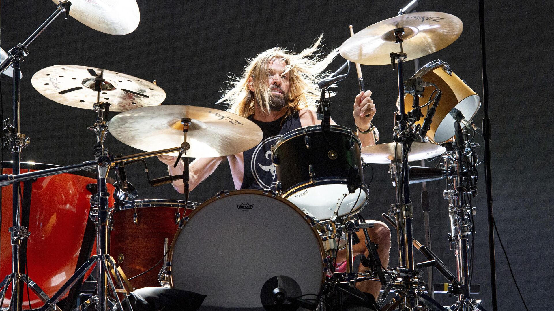 Taylor Hawkins of the Foo Fighters performs at the Sonic Temple Art and Music Festival at Mapfre Stadium on Sunday, May 19, 2019, in Columbus, Ohio. - Sputnik International, 1920, 27.03.2022