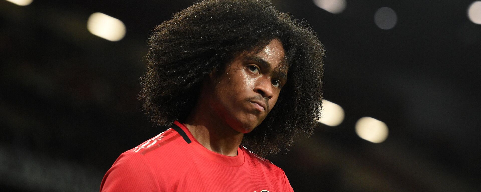 Manchester United's Dutch midfielder Tahith Chong leaves the field during the UEFA Europa League Group L football match between Manchester United and Astana at Old Trafford in Manchester, north west England, on 19 September, 2019. - Sputnik International, 1920, 27.03.2022