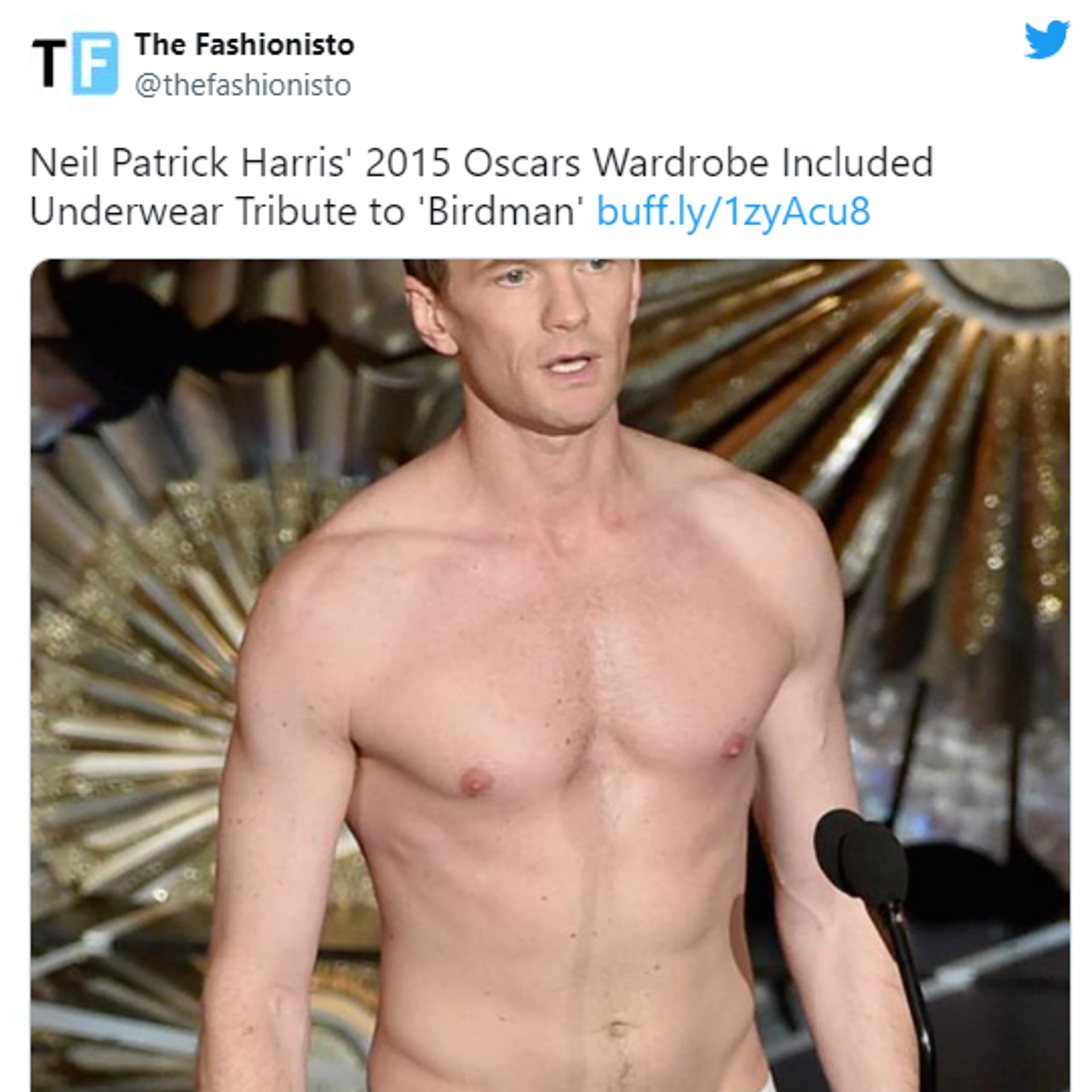 Neil Patrick Harris in Underwear at Oscars 2015, Pictures