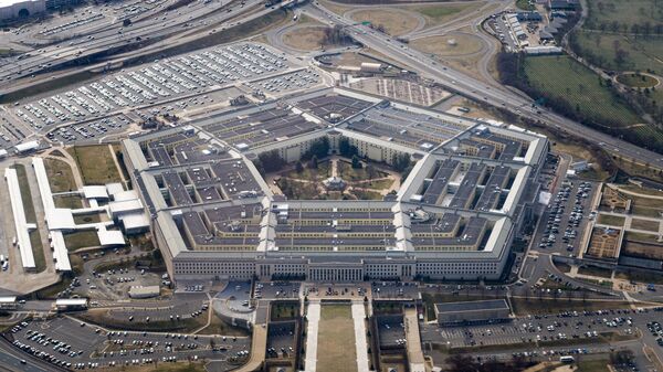 The Pentagon is seen from the air in Washington, U.S., March 3, 2022, more than a week after Russia invaded Ukraine. - Sputnik International