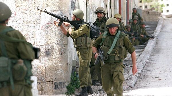 IDF Soldiers in Nablus during operation Defense Shield  - Sputnik International