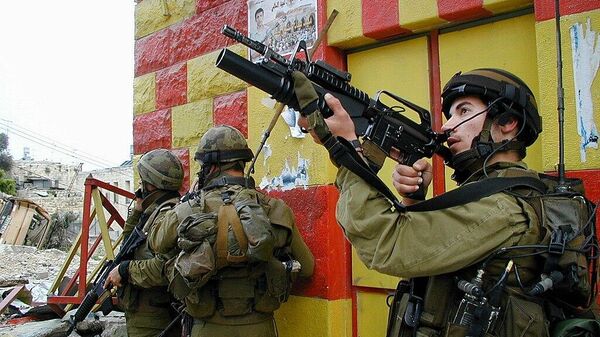 IDF Soldiers in Nablus during operation Defense Shield  - Sputnik International