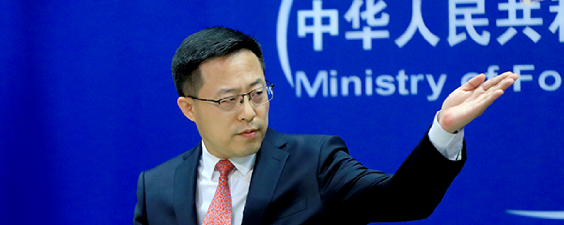 Chinese Foreign Ministry spokesperson Zhao Lijian answers press questions at an April 7, 2022, press conference. - Sputnik International, 1920, 26.05.2022