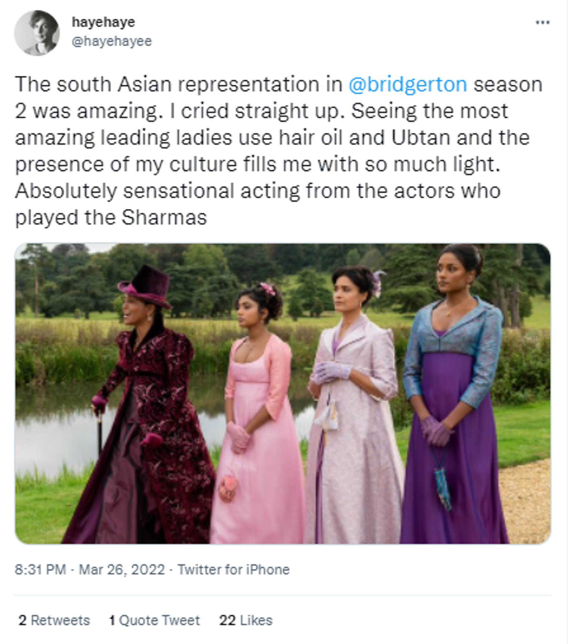 Screenshot of Twitter reactions of netizens on Asian representation in 'Bridgerton' web series - Sputnik International, 1920, 08.04.2022