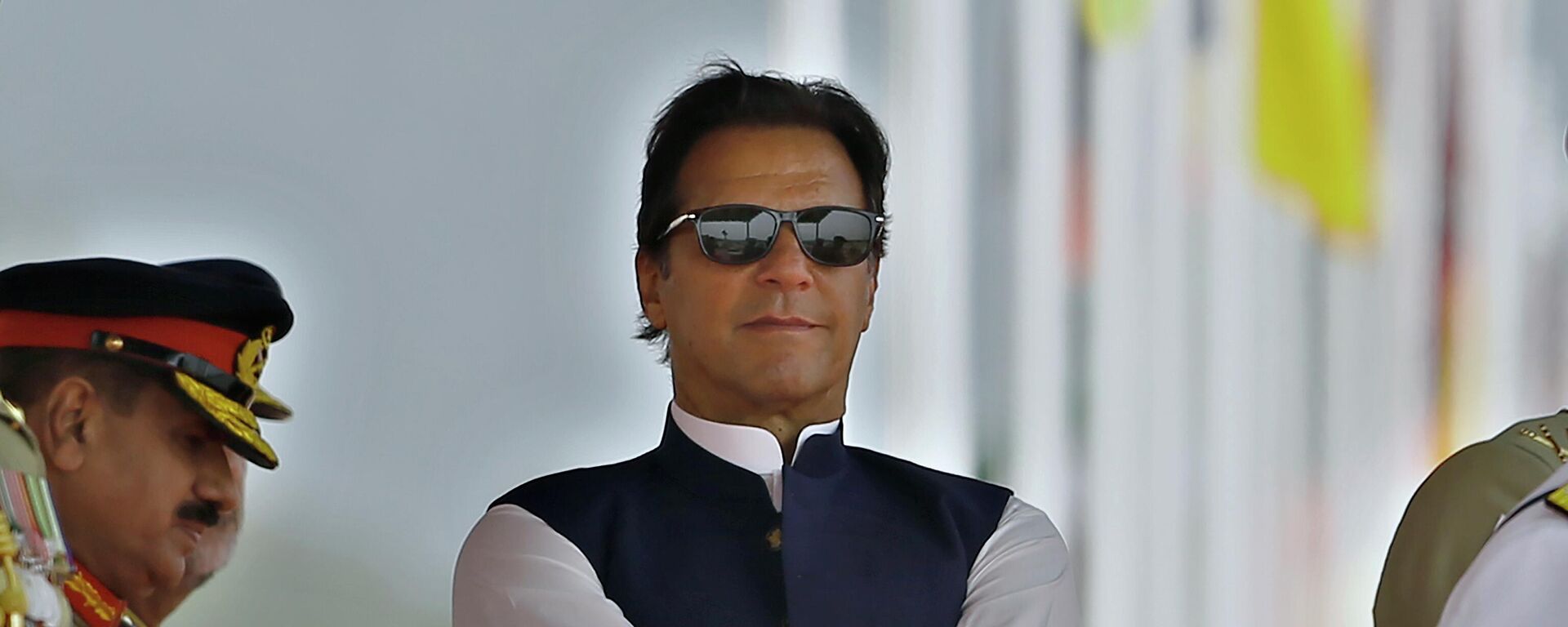 Pakistan's Prime Minister Imran Khan attends a military parade to mark Pakistan National Day, in Islamabad, Pakistan, Wednesday, March 23, 2022. - Sputnik International, 1920, 09.04.2022