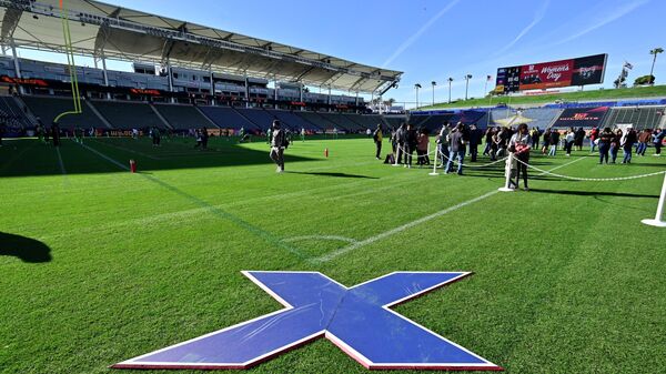 View of the field before the XFL game between the Los Angeles Wildcats and the Tampa Bay Vipers at Dignity Health Sports Park on March 8, 2020 in Carson, California. - Sputnik International