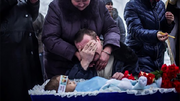 Artem Bobryshev, 4 years old. He was killed by the Ukrainian Armed Forces (UAF) and National Guard on 18 January 2015 during an artillery shelling of the Kirovsky district of Donetsk, DPR. According to various sources, some 100 to 150 children were killed in Donbass between 2014 and 2021.
 - Sputnik International