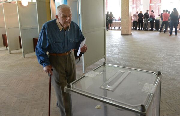 The elderly in Donbass accounted for roughly a third of the population for the last 30-40 years. Most of them did not accept the new Ukrainian government after the Euromaidan in 2014 and voted for self-determination in a referendum on 11 May 2014, which Kiev never recognised.Photo: An elderly man casts a vote in a referendum on the status of the self-determination of the Donetsk People&#x27;s Republic at a polling station in Slavyansk, 11 May 2014. - Sputnik International