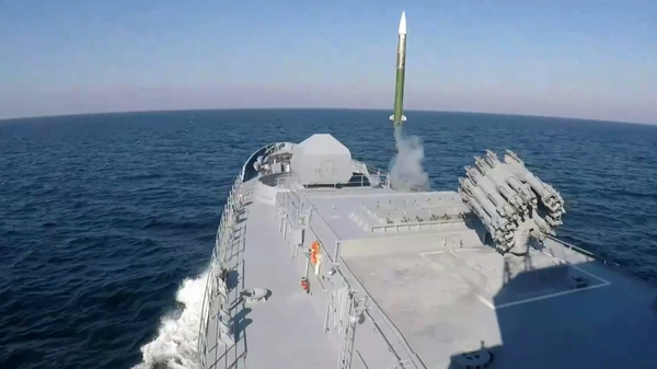 The Russian MoD has released footage showing how a Ukrainian Bayraktar drone was destroyed off the western coast of Crimea by a Black Sea Fleet frigate
 - Sputnik International