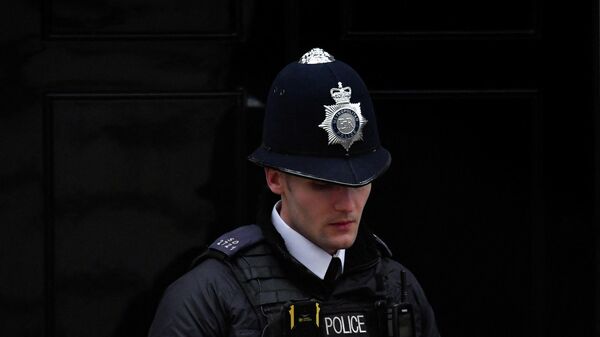 A police officer stands on duty outside 10 Downing Street in London - Sputnik International