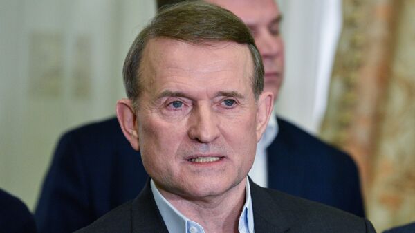 Chairman of the political council of the Opposition Platform - For Life party Viktor Medvedchuk after a meeting of the Kiev Court of Appeal. - Sputnik International