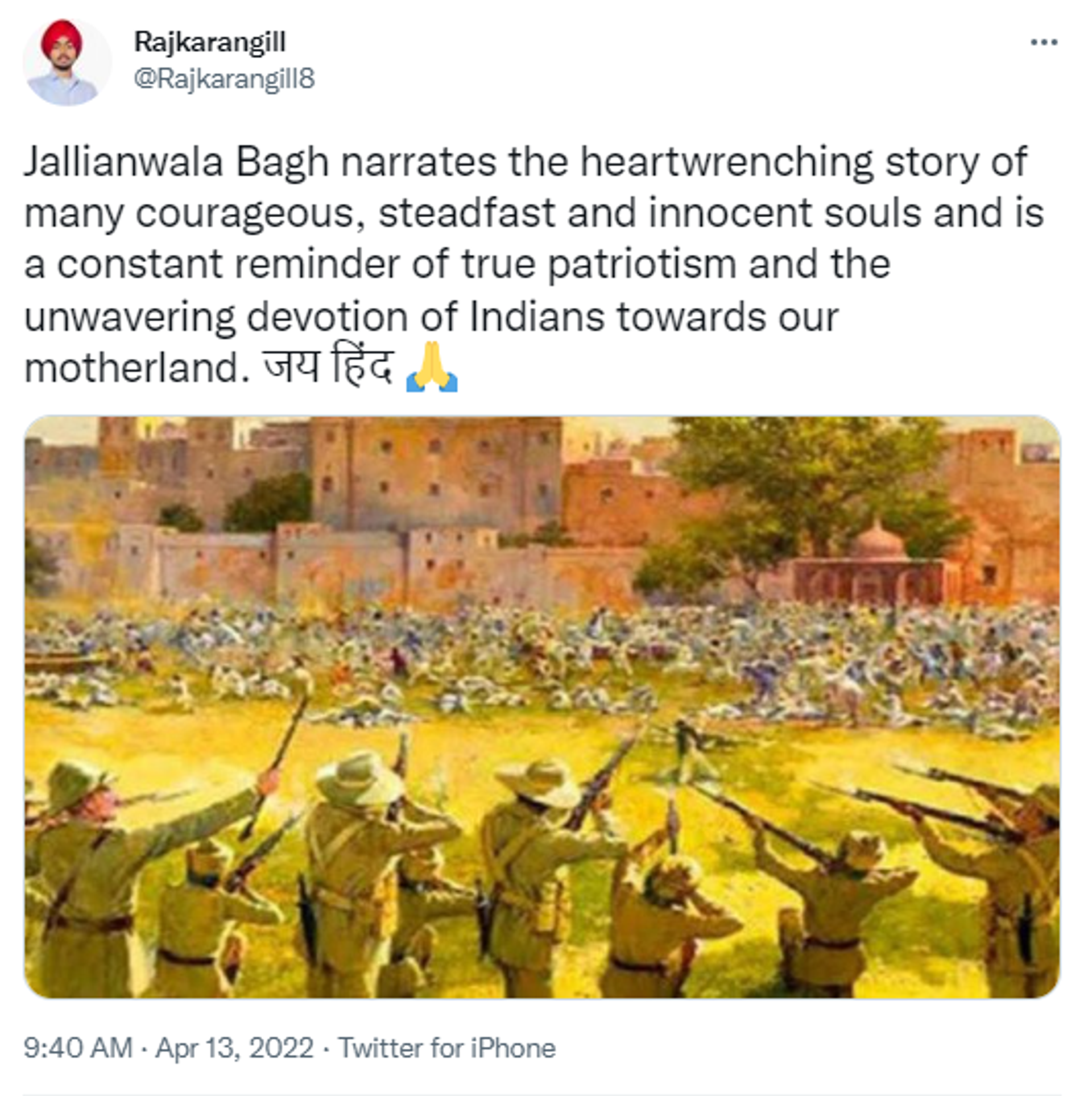 Twitter user pays tribute to the Jallianwala Bagh Massacre - Sputnik International, 1920, 13.04.2022