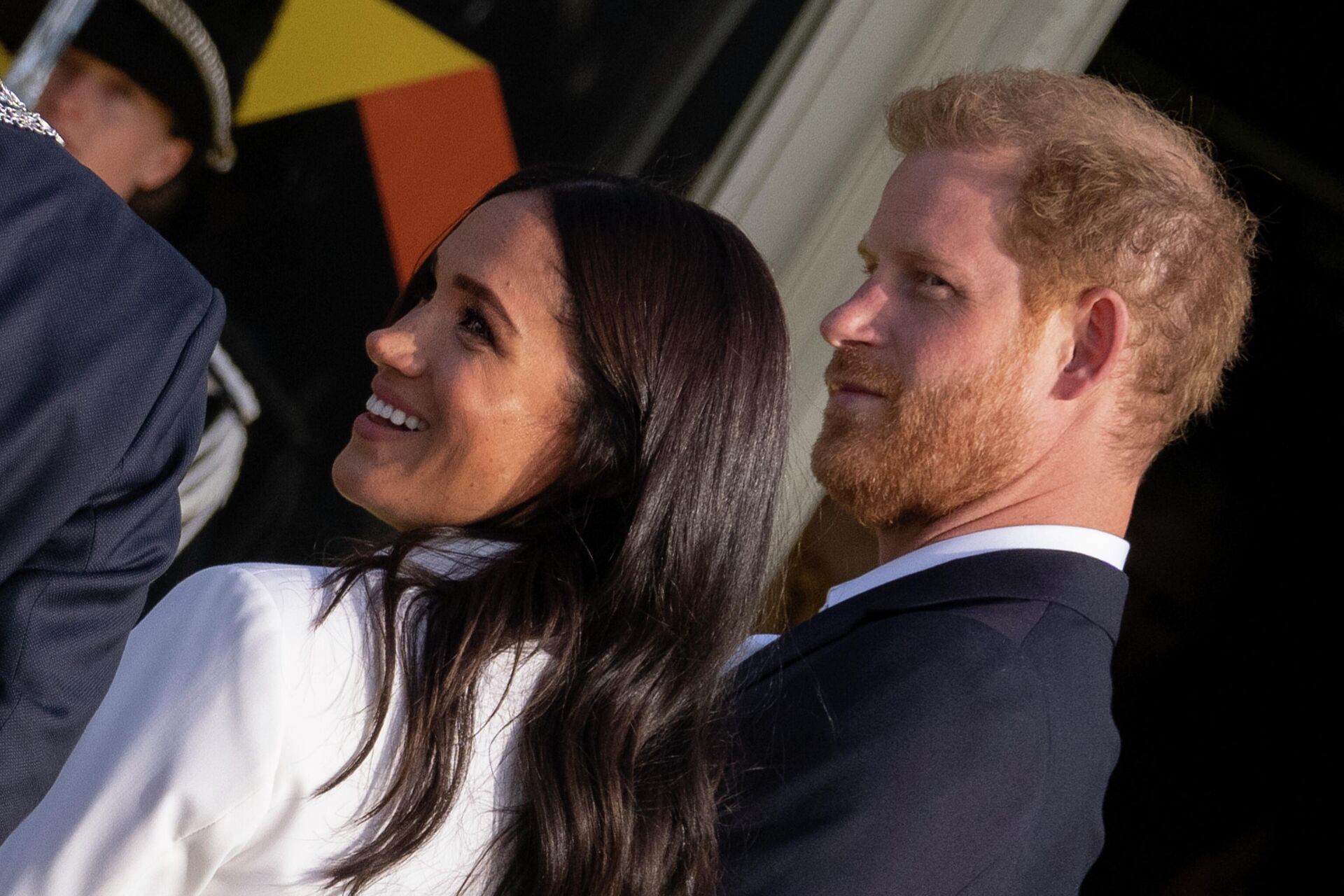 Prince Harry and Meghan Markle, Duke and Duchess of Sussex, arrive at the Invictus Games venue in The Hague, Netherlands, Friday, April 15, 2022.  - Sputnik International, 1920, 23.04.2022