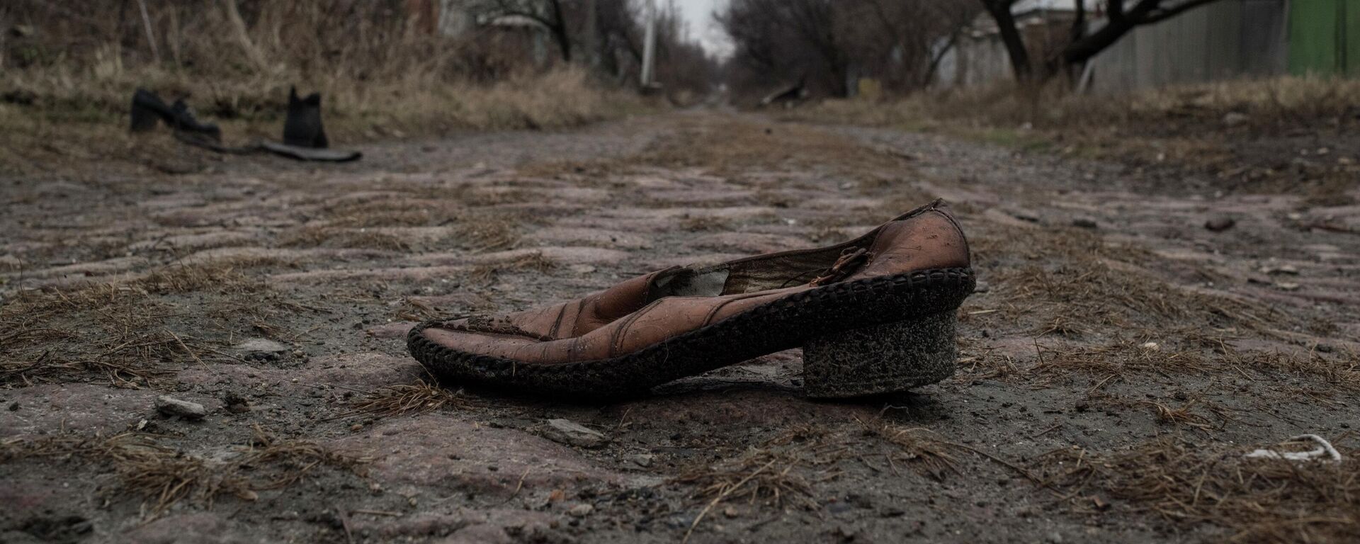 A lost shoe on the road to Donetsk’s Kievsky district. Donbass has literally been cut in two by the war. Once one of the most densely populated regions of Ukraine, many of its cities and towns have found themselves on opposite sides of the contact line since the spring of 2014. For example, the village of Zaitsevo is divided by streets. On Marshal Rybalko Street (which runs about 12 km), residential buildings 1-230 were under the control of the DPR, while houses 230-400 were controlled by Kiev. - Sputnik International, 1920, 11.02.2023