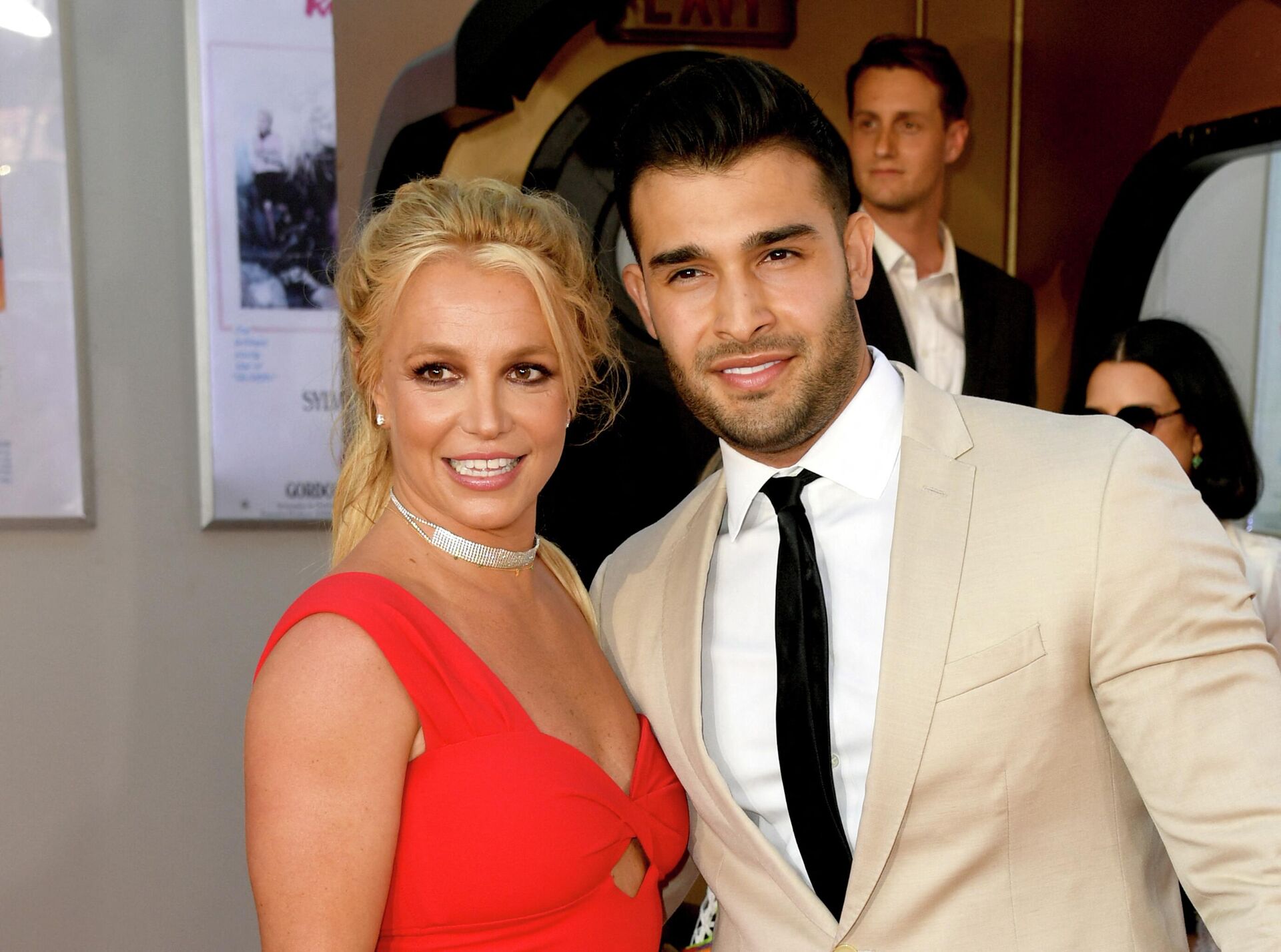 Britney Spears and Sam Asghari arrive at the premiere of Sony Pictures' One Upon A Time...In Hollywood at the Chinese Theatre on July 22, 2019 in Hollywood, California.   - Sputnik International, 1920, 10.05.2022