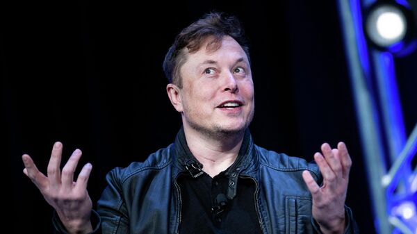 In this file photo taken on March 9, 2020 Elon Musk, founder of SpaceX, speaks during the Satellite 2020 at the Washington Convention Center in Washington, DC - Sputnik International