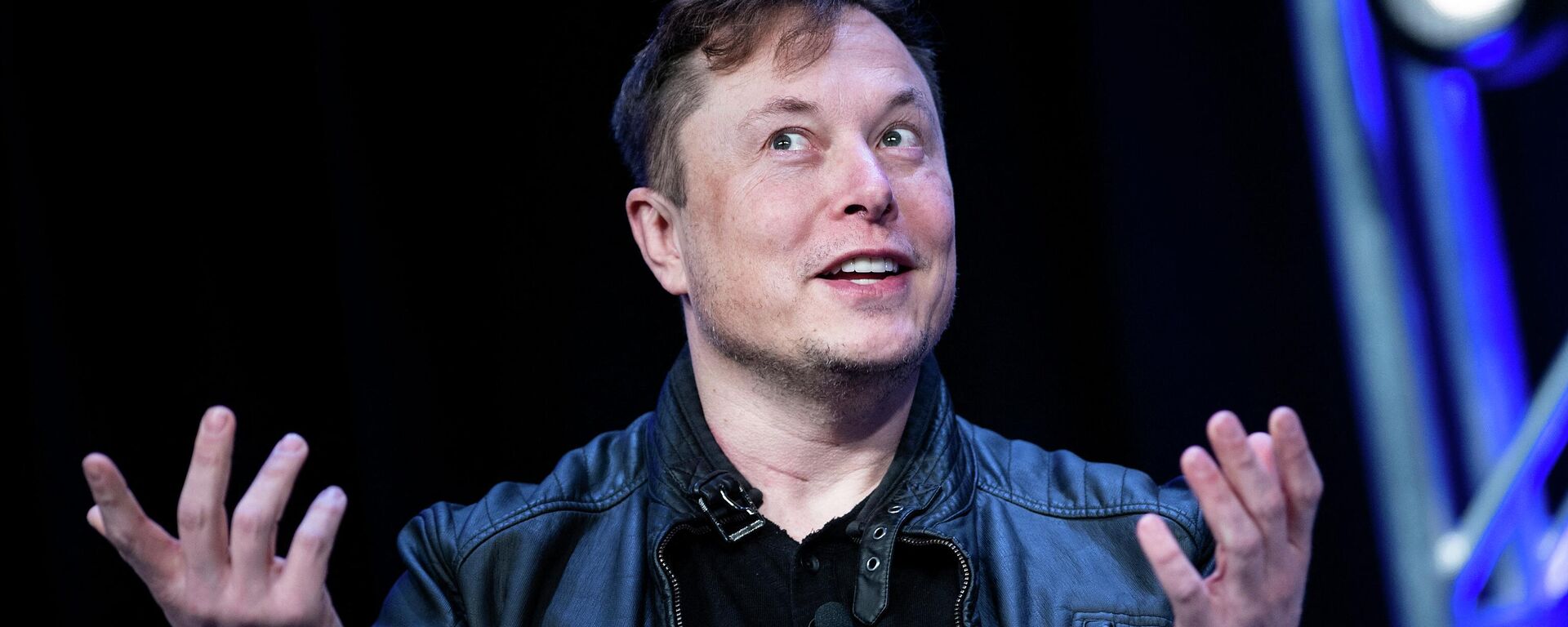 In this file photo taken on March 9, 2020 Elon Musk, founder of SpaceX, speaks during the Satellite 2020 at the Washington Convention Center in Washington, DC - Sputnik International, 1920, 08.05.2022
