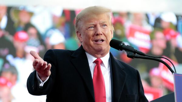 Former President Donald Trump speaks at a rally Saturday, April 9, 2022, in Selma, N.C - Sputnik International