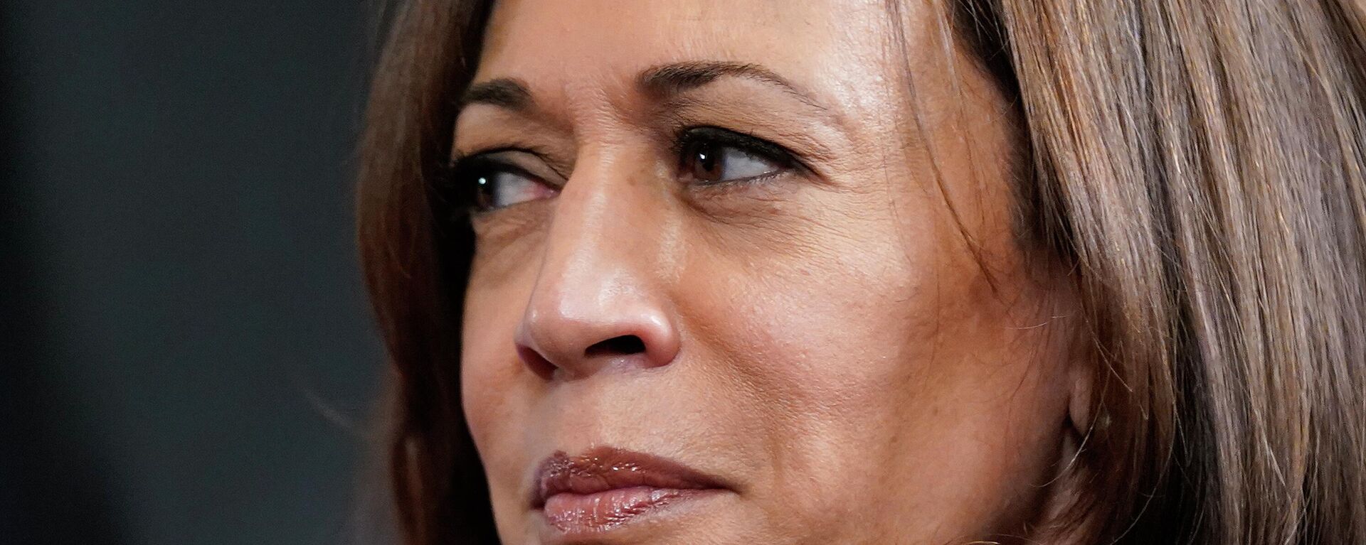 Vice President Kamala Harris meets with Tanzanian President Samia Suluhu Hassan in Harris' ceremonial office in the Eisenhower Executive Office Building on the White House campus, Friday, April 15, 2022, in Washington. (AP Photo/Patrick Semansky) - Sputnik International, 1920, 21.04.2022