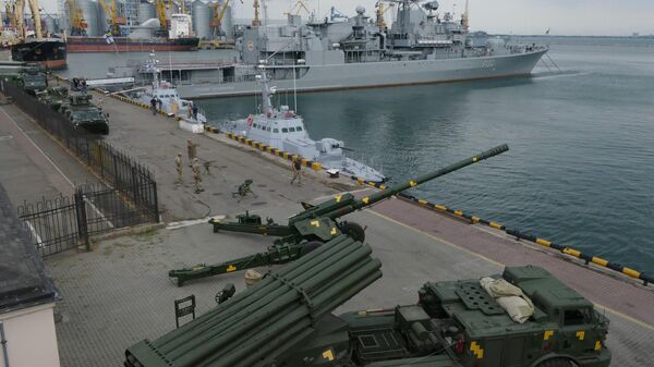 Military equipment at the Sea Breeze 2019 exercises in Odessa's port. File photo. - Sputnik International