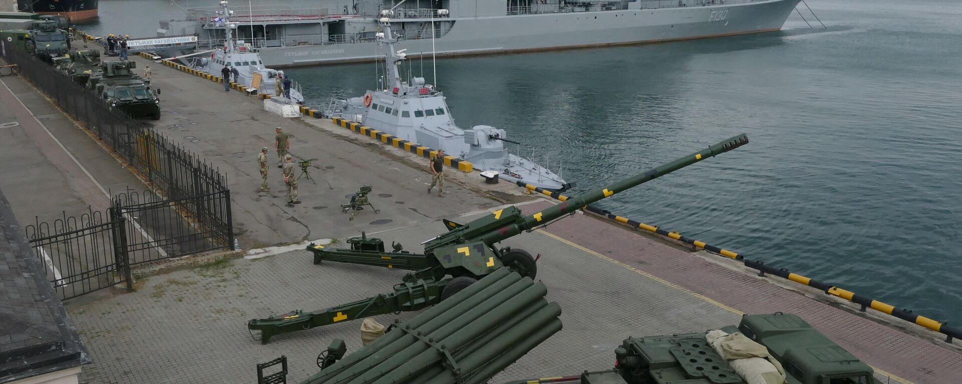 Military equipment at the Sea Breeze 2019 exercises in Odessa's port. File photo. - Sputnik International, 1920, 23.04.2022