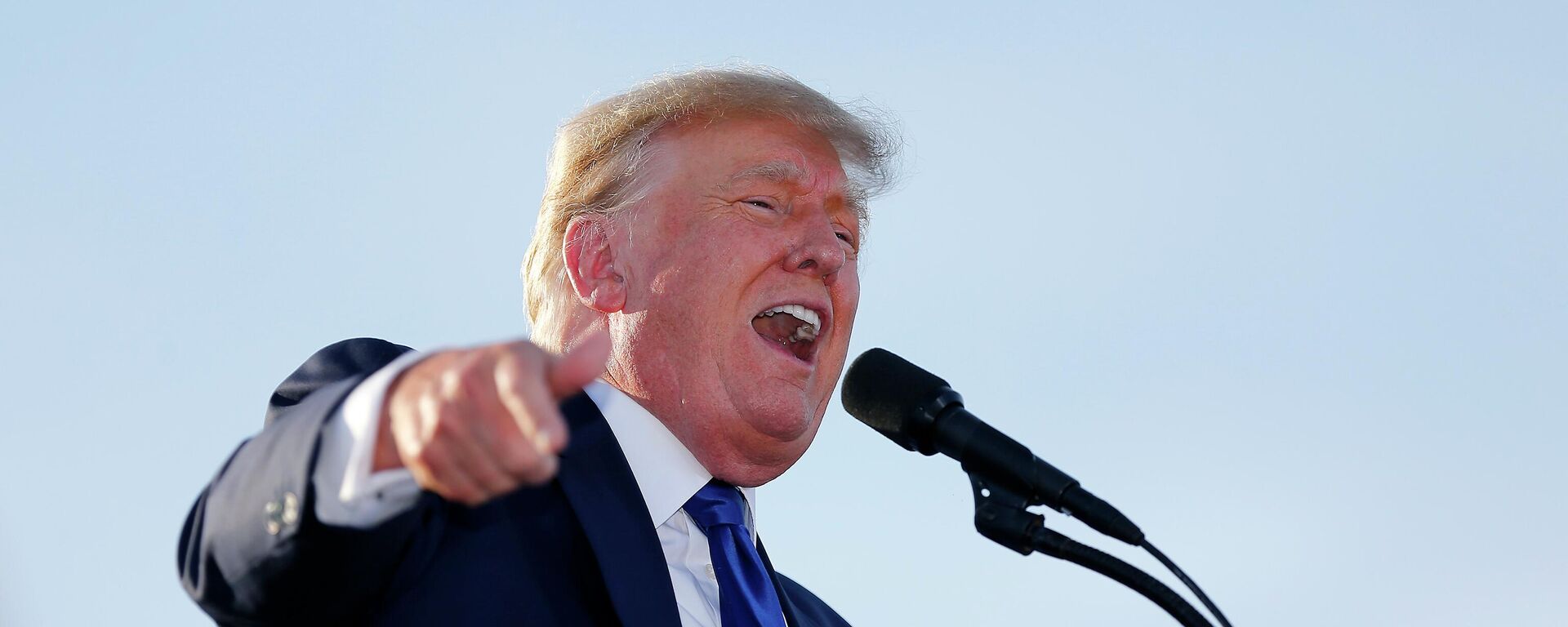 Former President Donald Trump speaks at a rally at the Delaware County Fairgrounds, Saturday, April 23, 2022, in Delaware, Ohio, to endorse Republican candidates ahead of the Ohio primary on May 3. - Sputnik International, 1920, 11.05.2022