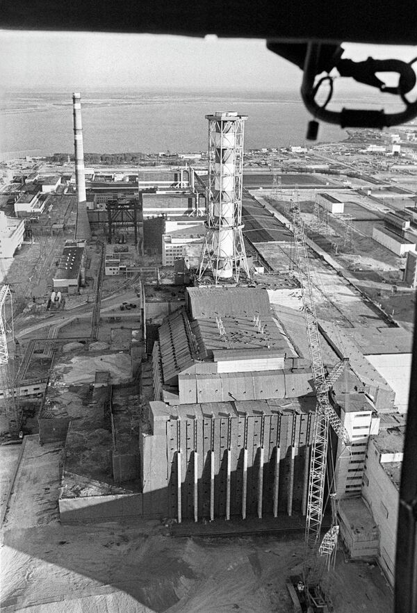 View of the Chernobyl Nuclear Power Plant. - Sputnik International