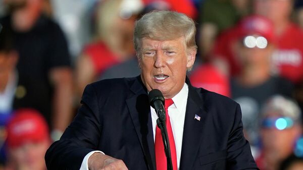 Former President Donald Trump speaks at a rally at the Lorain County Fairgrounds, June 26, 2021, in Wellington, Ohio. - Sputnik International