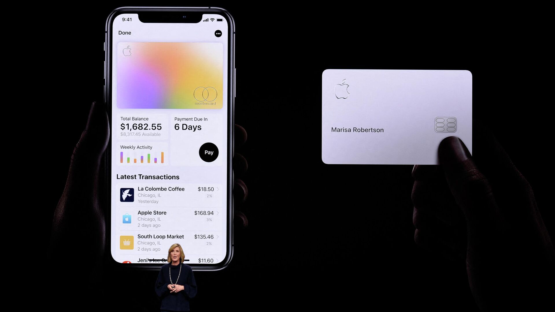 Jennifer Bailey, vice president of Apple Pay, speaks during an Apple product launch event at the Steve Jobs Theater at Apple Park on March 25, 2019 in Cupertino, California.  - Sputnik International, 1920, 02.05.2022