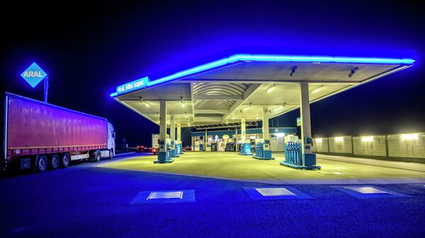 A gas station is pictured in Frankfurt, Germany, Thursday, March 10, 2022 - Sputnik International