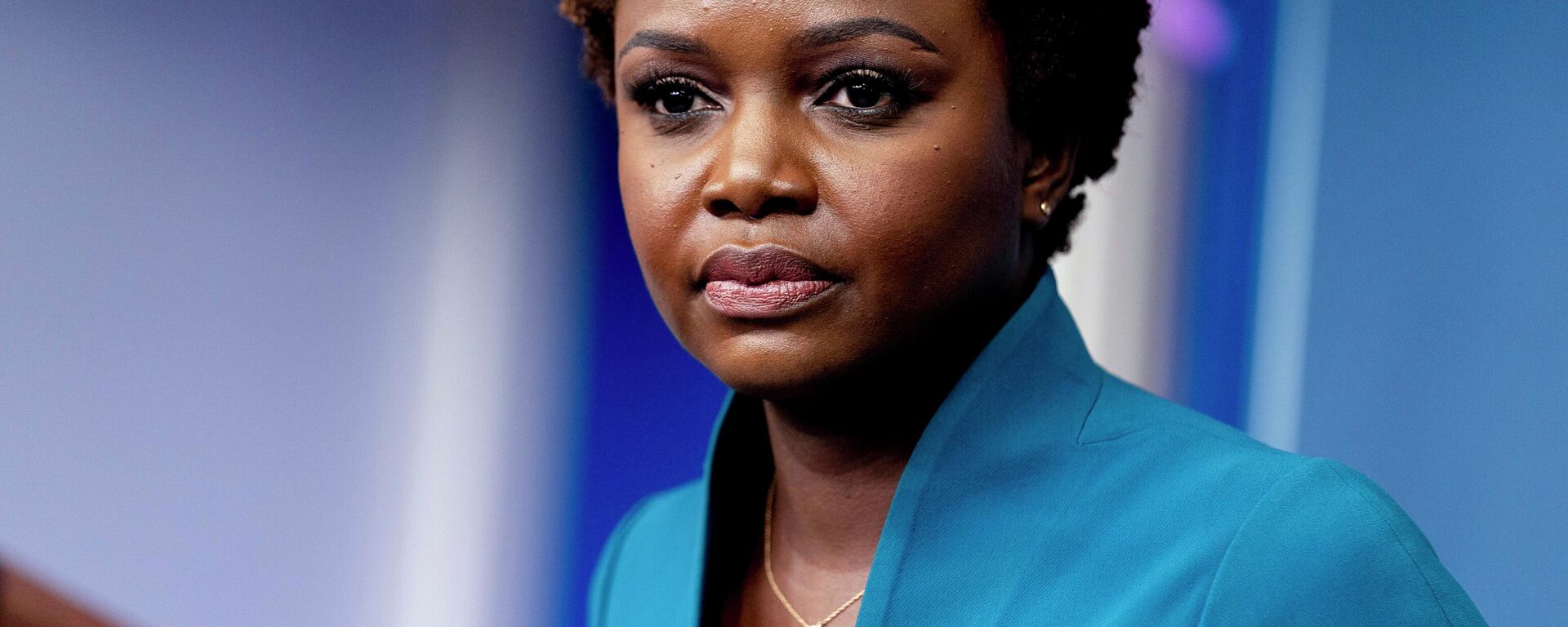 White House deputy press secretary Karine Jean-Pierre takes a question from a reporter during the press briefing at the White House in Washington, July 30, 2021.  - Sputnik International, 1920, 05.05.2022