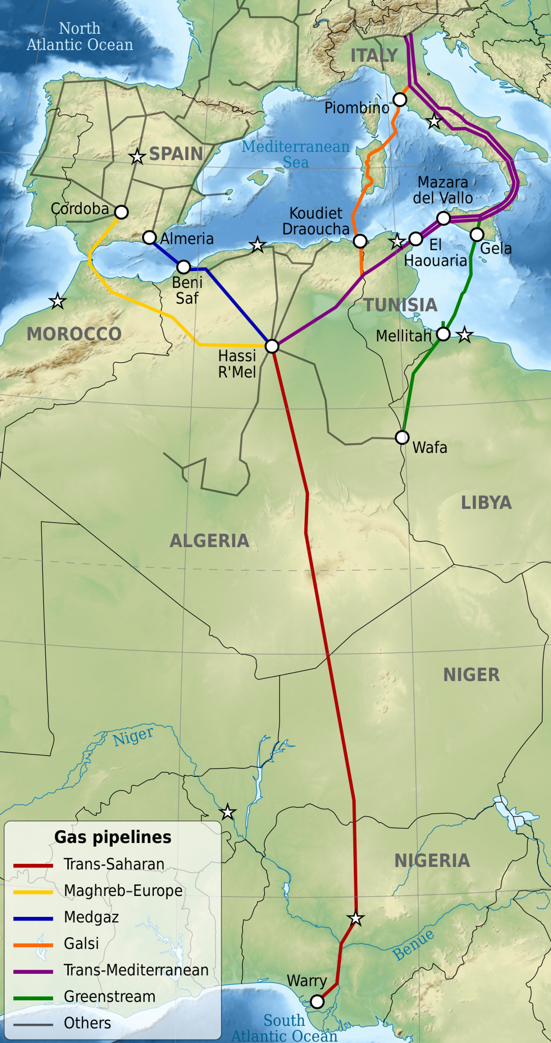 Location of Trans-Saharan gas pipeline - Sputnik International, 1920, 06.05.2022