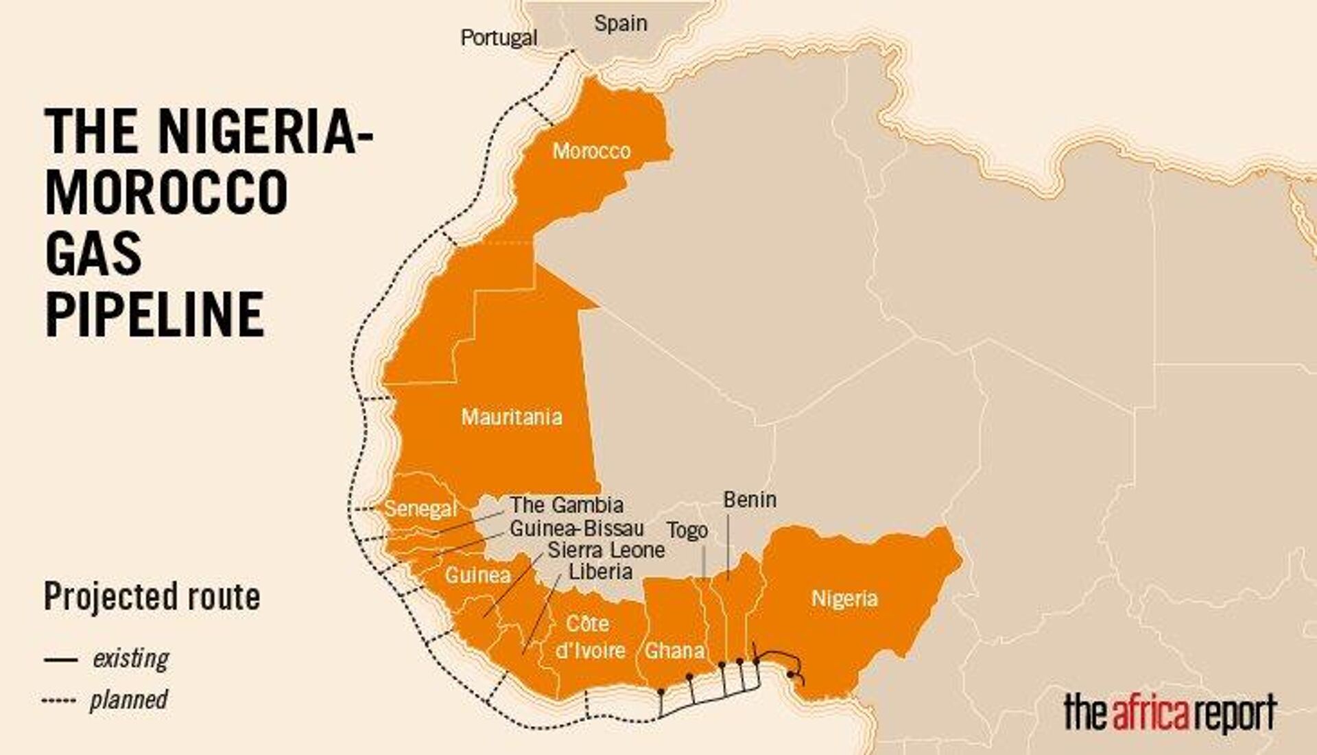 Nigeria-Morocco offshore gas pipeline project - Sputnik International, 1920, 06.05.2022