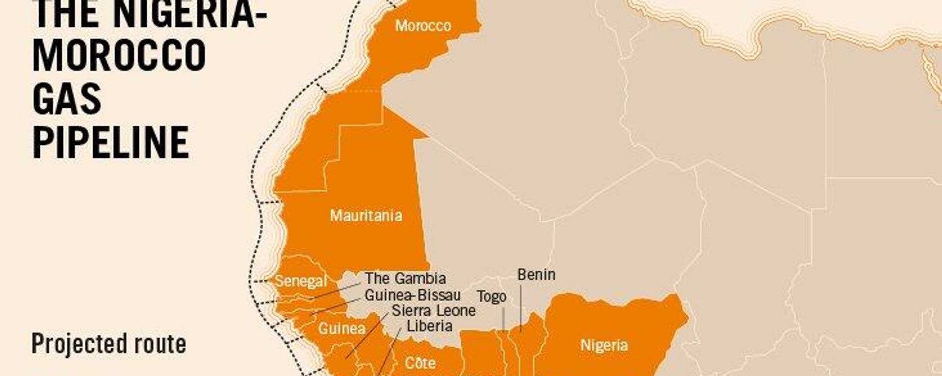 Nigeria-Morocco offshore gas pipeline project - Sputnik International, 1920, 17.05.2022
