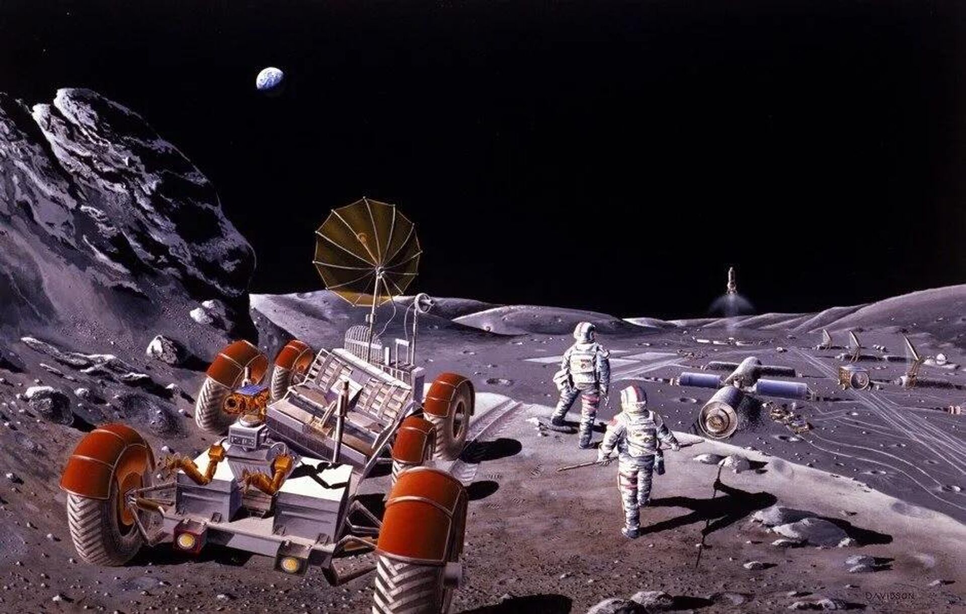 NASA lunar outpost concept - Sputnik International, 1920, 22.11.2022