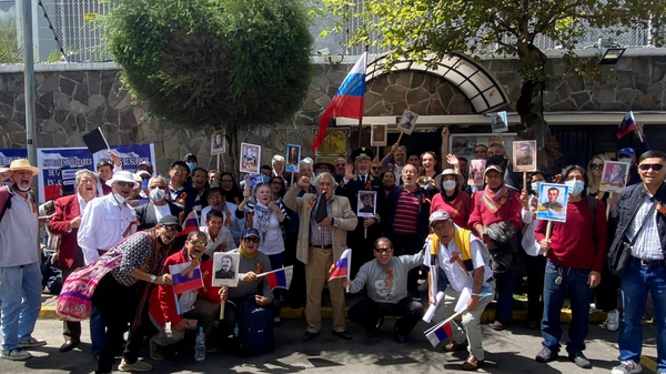More than 100 people participated in the Immortal Regiment march in the capital of Ecuador, Quito, on May 7, 2022 - Sputnik International
