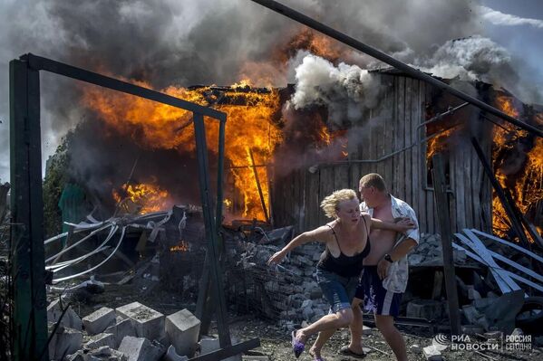 On 2 July 2014, Ukraine launched an airstrike on the village of Stanitsa Luganskaya. That day, 12 people, including children, were killed, with dozens more being wounded. - Sputnik International