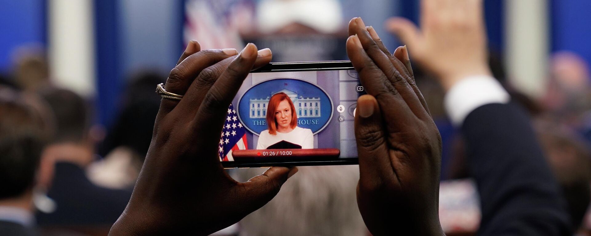 White House press secretary Jen Psaki speaks during the daily briefing at the White House in Washington, Sept. 22, 2021 - Sputnik International, 1920, 13.05.2022