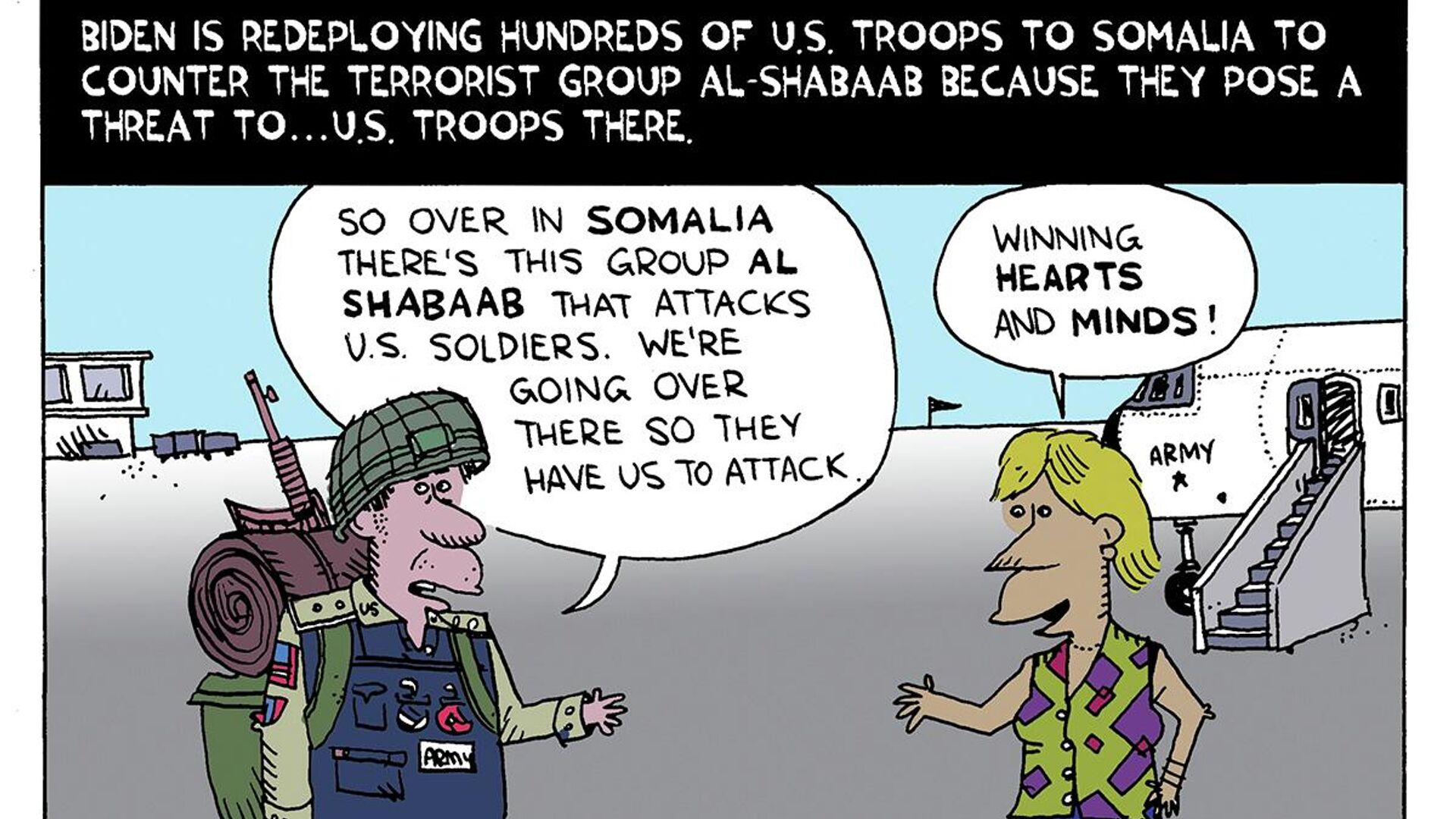 Biden is redeploying hundreds of US troops to Somalia to counter the terrorist group al-Shabaab because they pose a threat to…US troops there. - Sputnik International, 1920, 18.05.2022