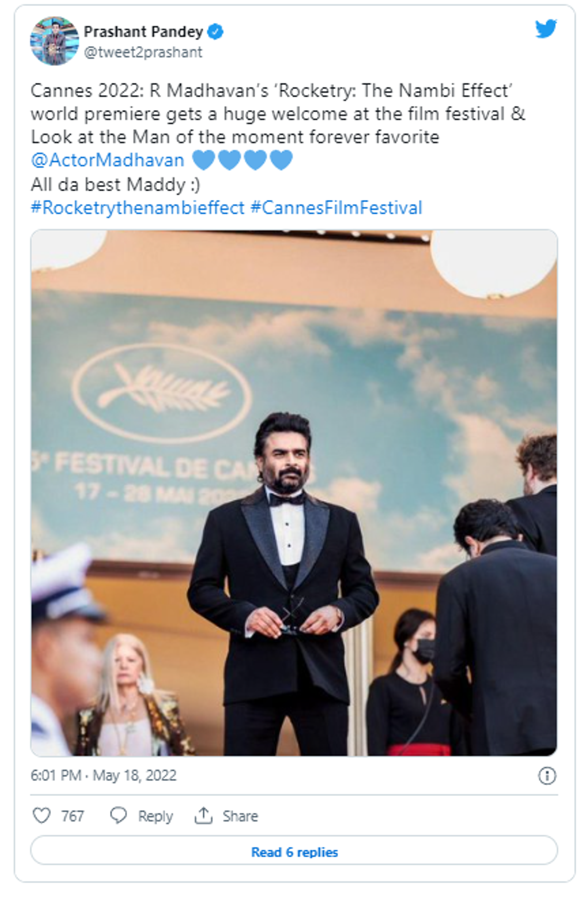 Bollywood actor R Madhavan at Cannes Film Festival 2022 - Sputnik International, 1920, 19.05.2022