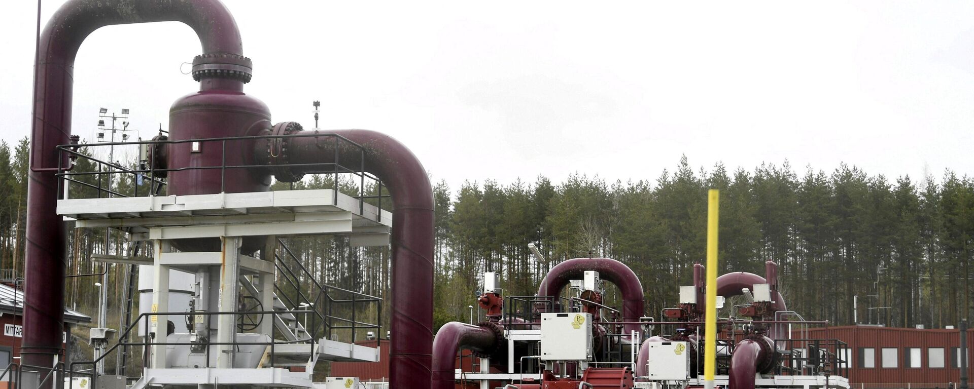 A photo taken on May 12, 2022 shows pipes at the Gasum plant in Raikkola, Imatra, Finland - Sputnik International, 1920, 20.05.2022