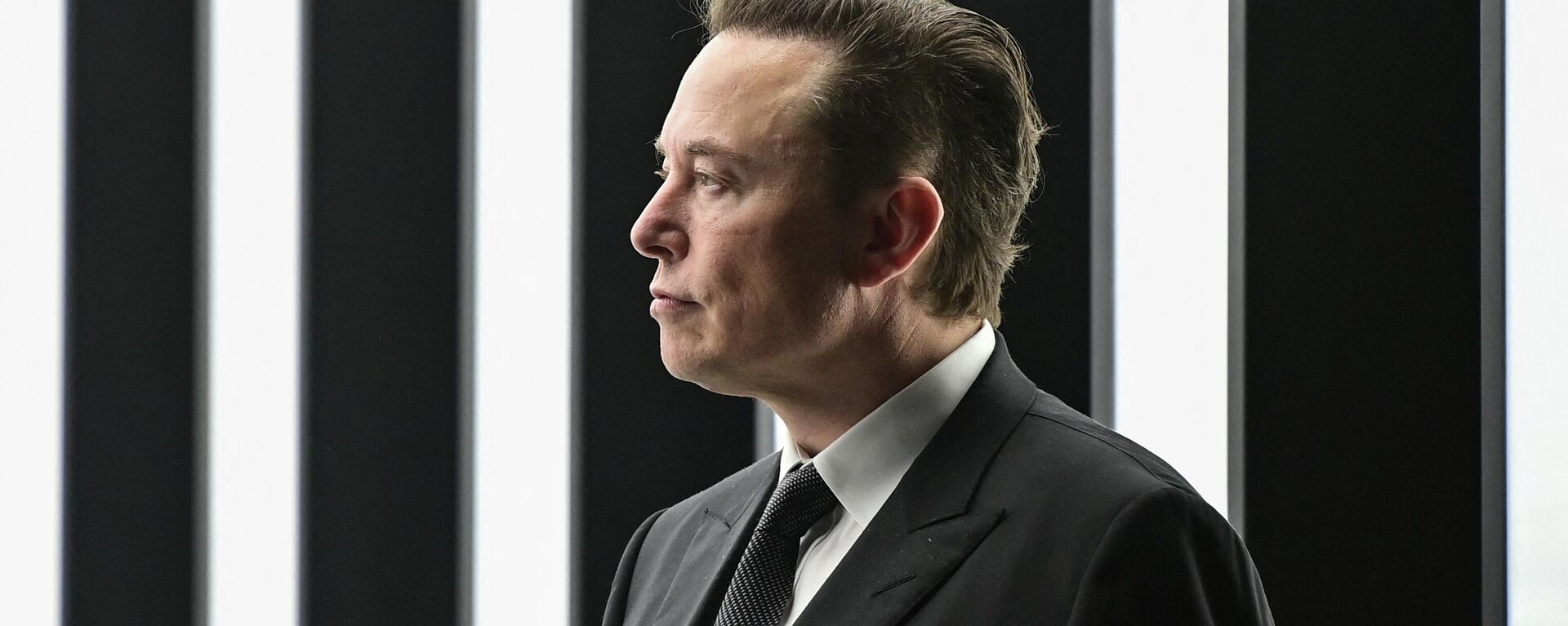Tesla CEO Elon Musk is pictured as he attends the start of the production at Tesla's Gigafactory on March 22, 2022 in Gruenheide, southeast of Berlin - Sputnik International, 1920, 06.06.2022