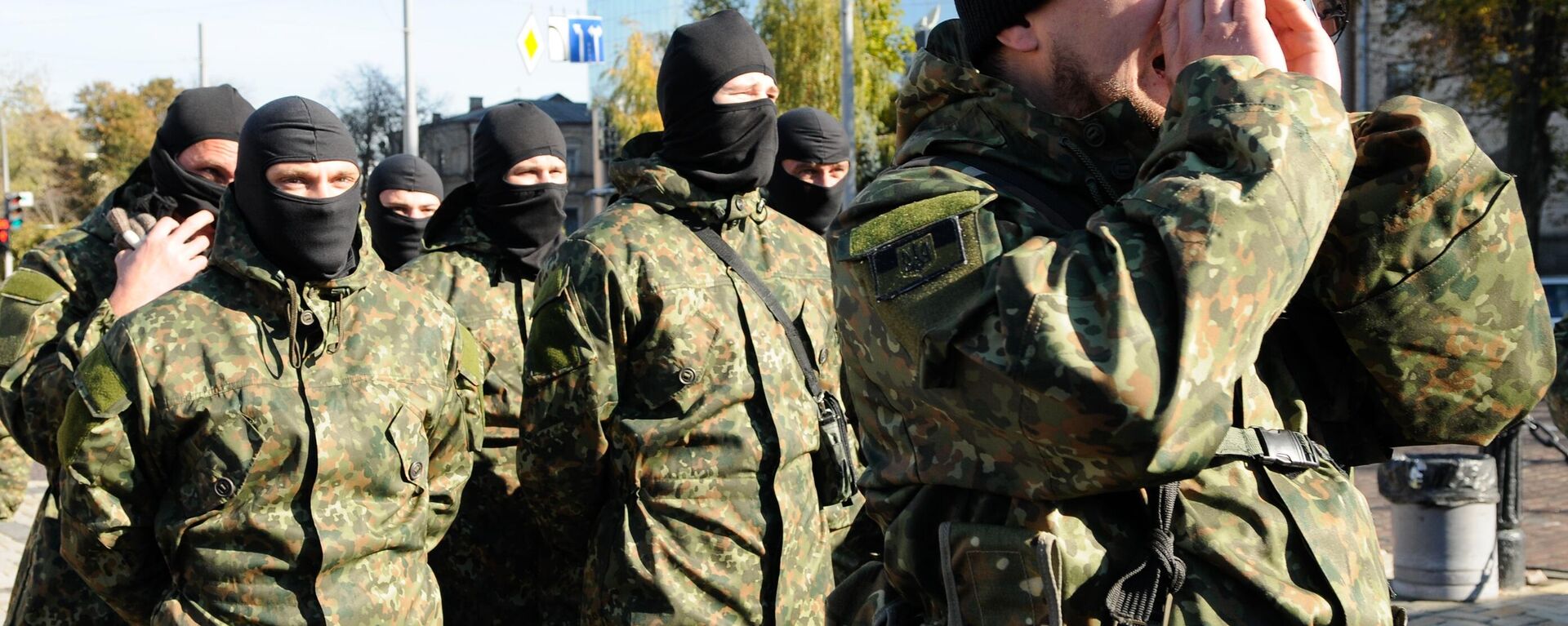 Azov Battalion cadets deployed in the conflict zone in southeastern Ukraine, 2014. - Sputnik International, 1920, 08.04.2024
