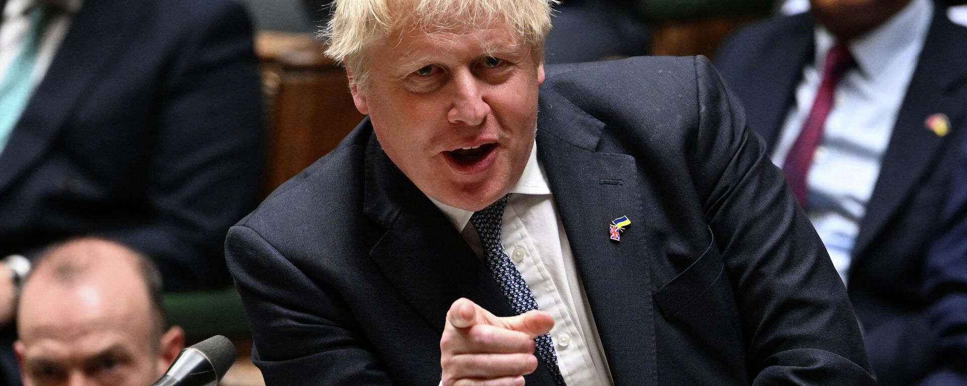 A handout photograph released by the UK Parliament shows Britain's Prime Minister Boris Johnson speaking during the first day of a debate on the Queen's Speech, in the House of Commons, in London, on May 10, 2022 - Sputnik International, 1920, 06.06.2022