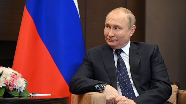 May 23, 2022. Russian President Vladimir Putin during a meeting with President of Belarus Alexander Lukashenko. - Sputnik International